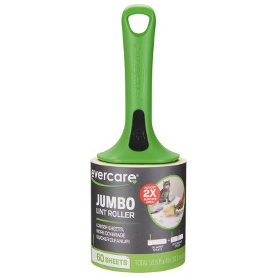 Evercare Jumbo Pet Lint Roller, 60 Sheets, 2x Wider for Couches, Rugs and Car Seats