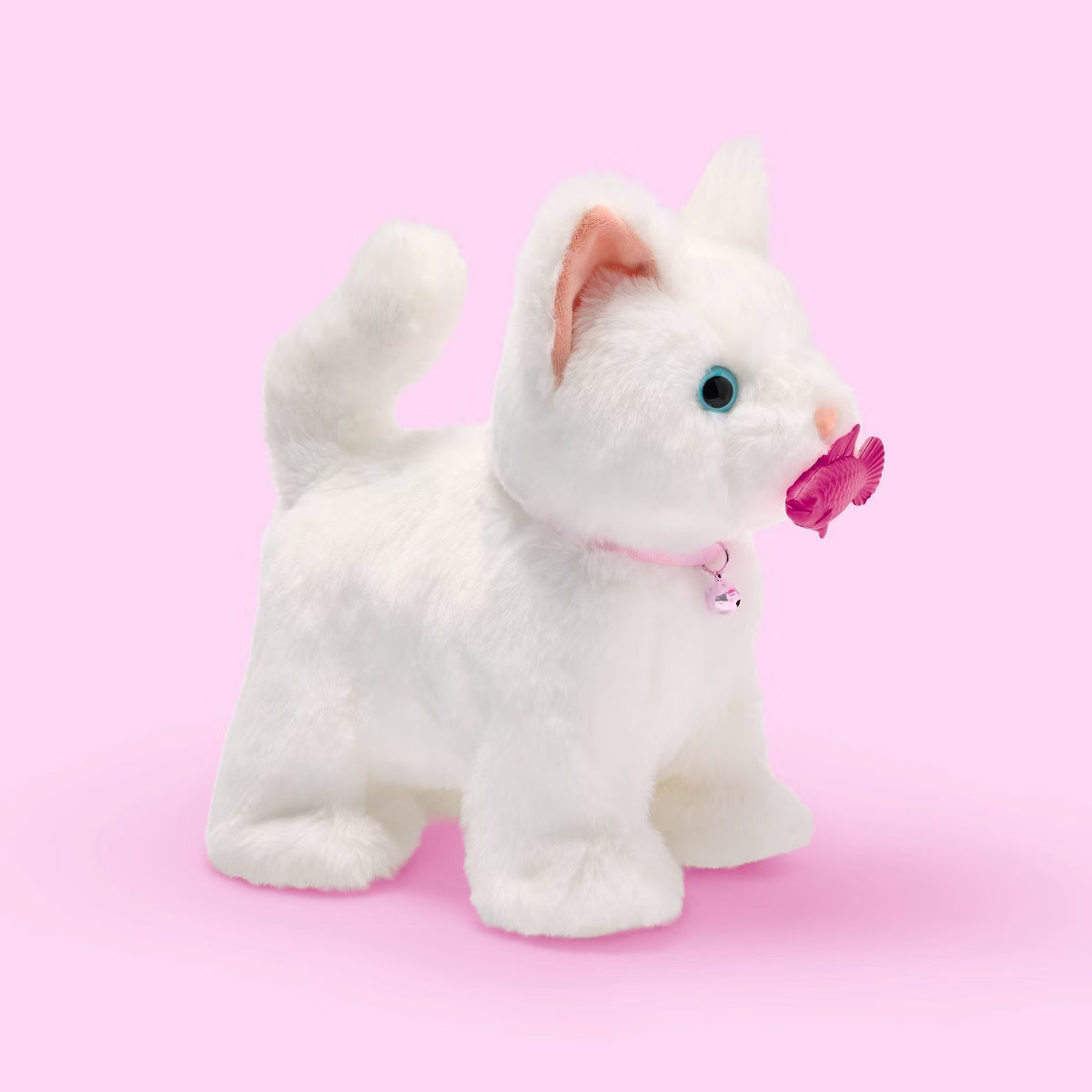 Playful Paws Purring Kitten Walking and Meowing Electronic Interactive Toy Pet Cat Plush with Realistic Sounds and Touch