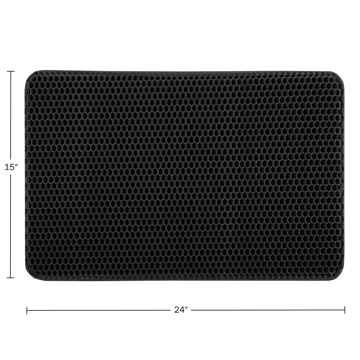 Waterproof Cat Litter Mat Black