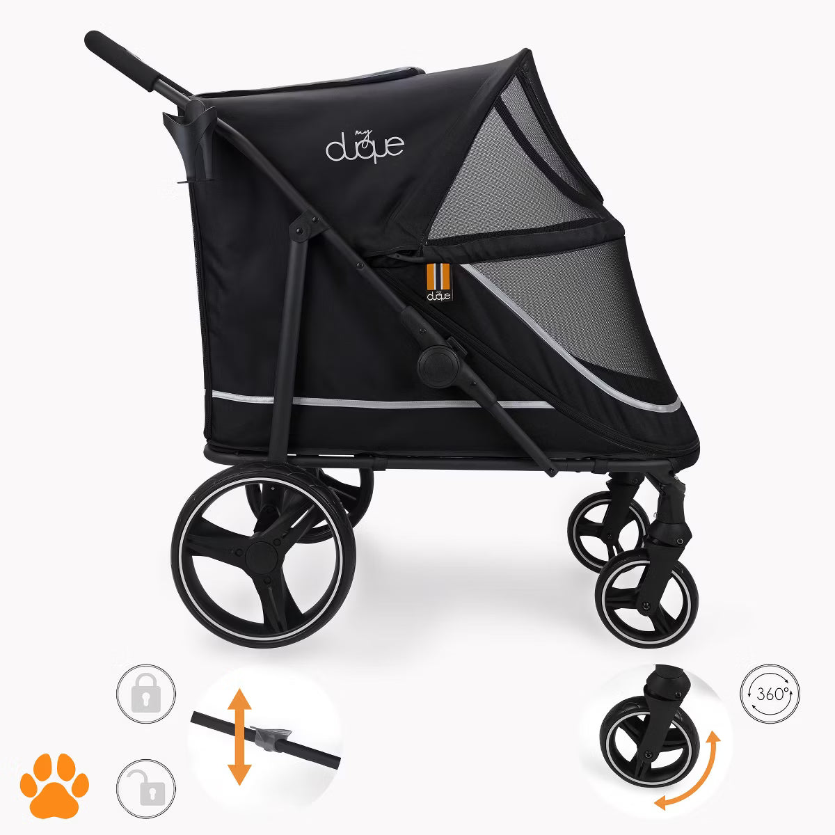 CHAMP Big Raincover Pet Stroller