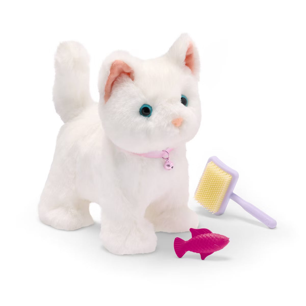 Playful Paws Purring Kitten Walking and Meowing Electronic Interactive Toy Pet Cat Plush with Realistic Sounds and Touch