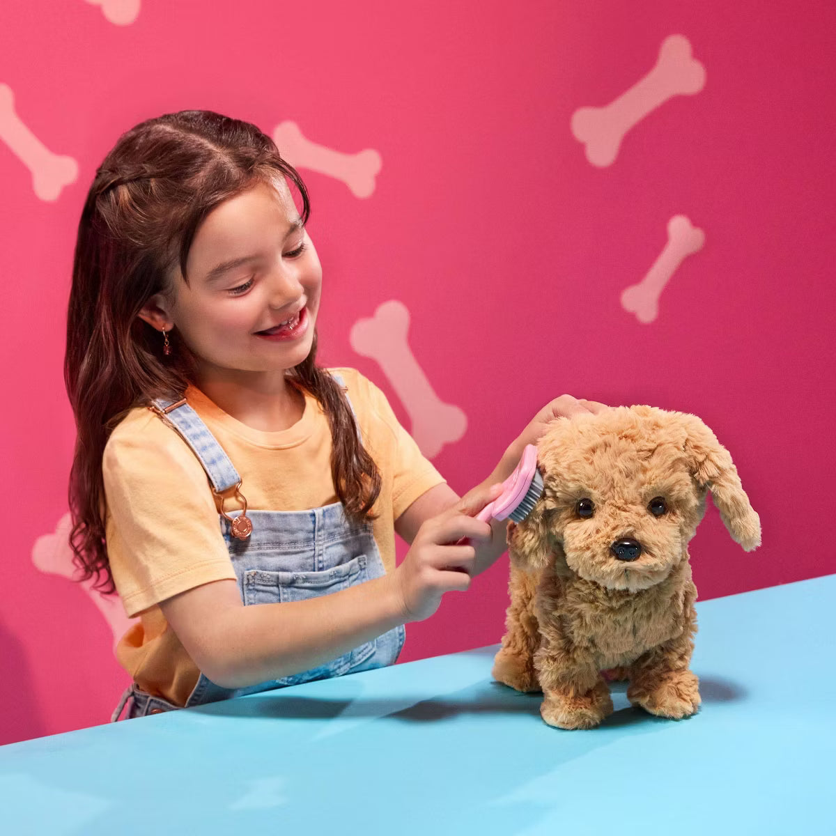 Playful Paws Goldendoodle Puppy Walking & Barking Electronic Interactive Pet Dog Plush