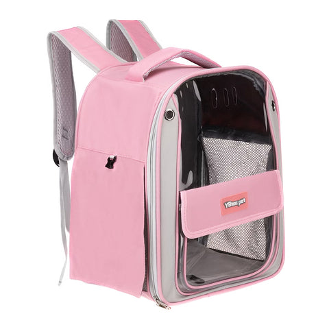 ravel Backpack Carrier for Small Large Cat Pet Dogs Pink