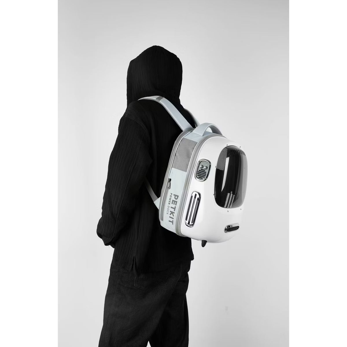 Small Breezy Dome Dog and Cat Backpack Carrier with Inbuilt Fan & Light