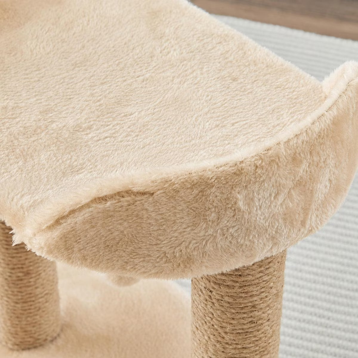 - Beige Scratching Post Cat Furniture - 18.5 in