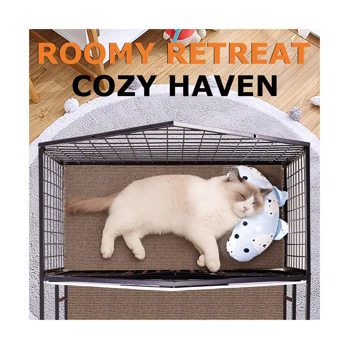 Indoor Cat House Cat Cage Lockable