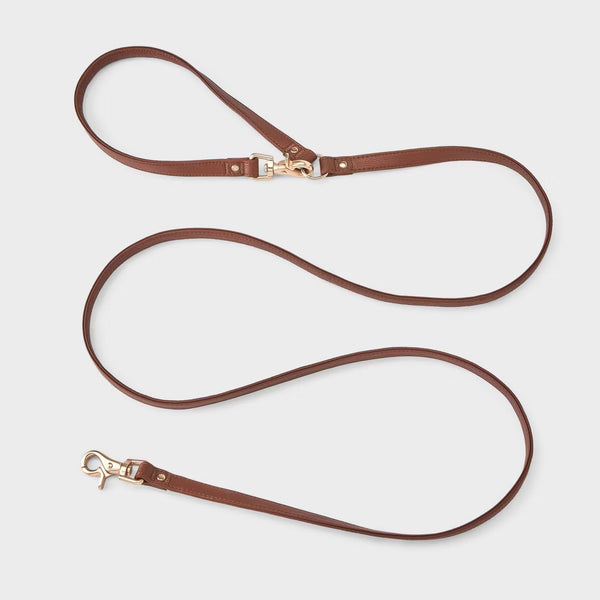 Fashion Dog Leash XXS/SM Pet - 5ft - Faux Leather Neutral