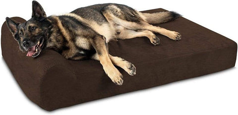 Headrest Orthopedic Pillow Dog Bed with Removable Cover